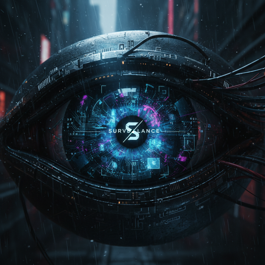 Futuristic digital eye illustrating modern influence and surveillance