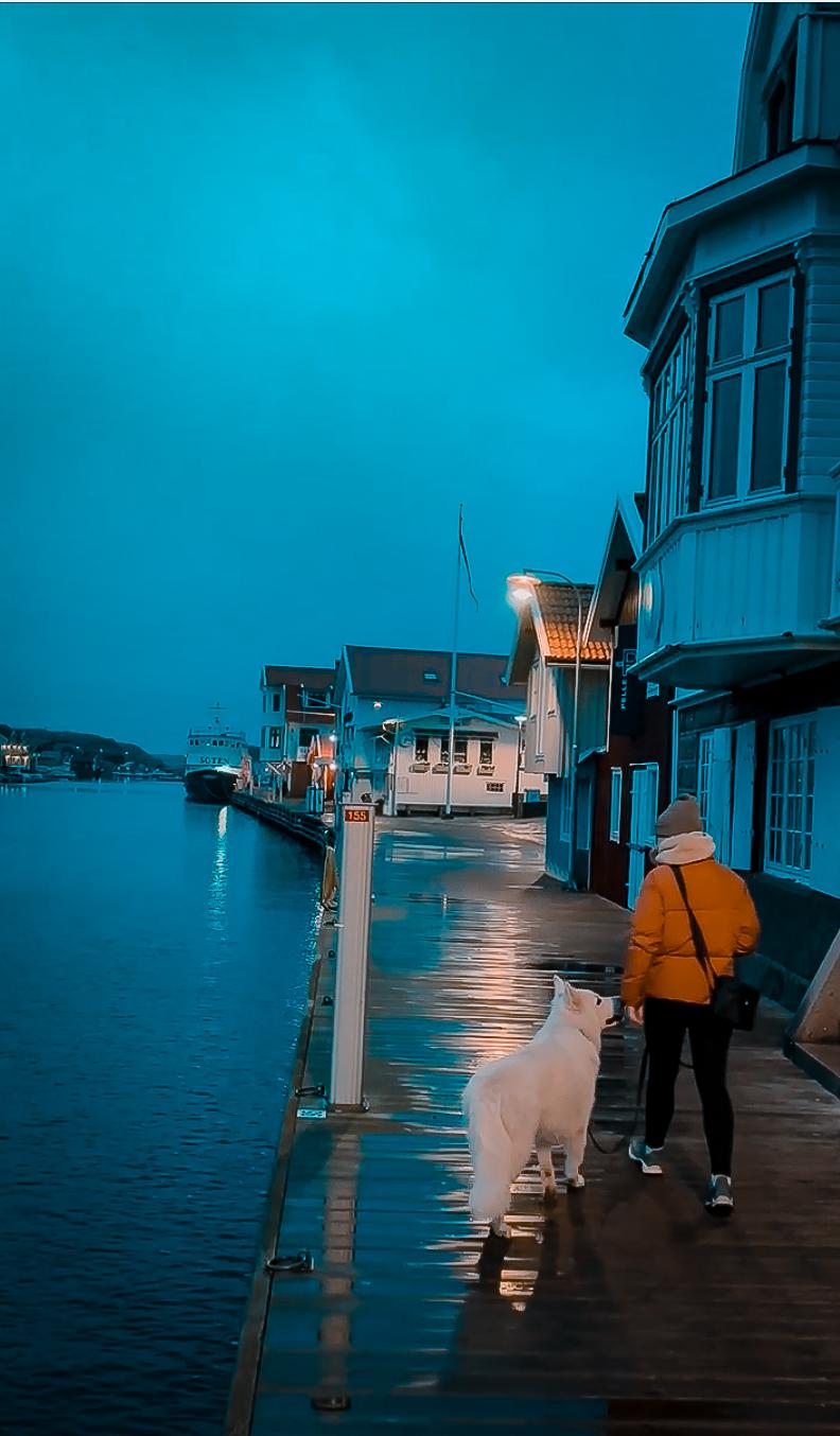 Hafen von Smögen in Schweden