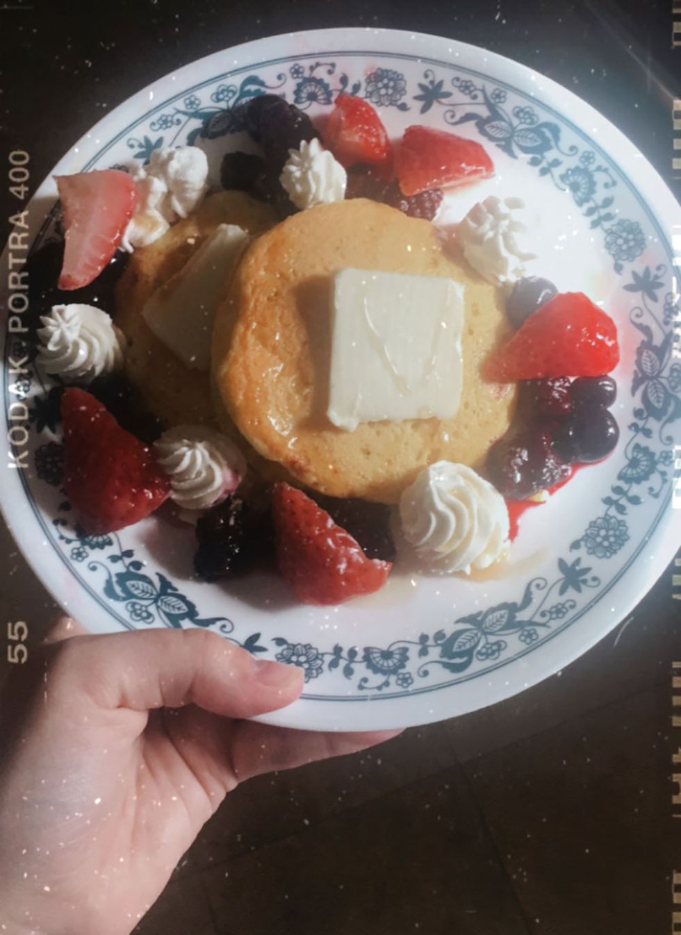 “Last weekend I made super fluffy pancakes. I did manage to do a bit of food photography as well.”