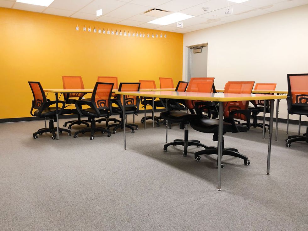 The Orange Room is NOW the Yellow Room.