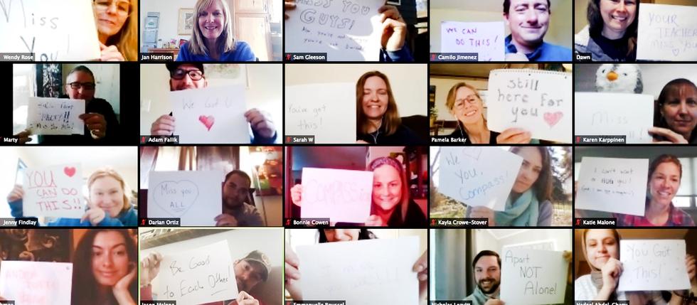 teachers on zoom
