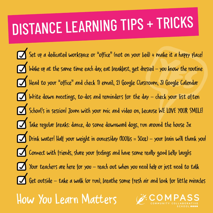 tips and tricks for successful distance learning