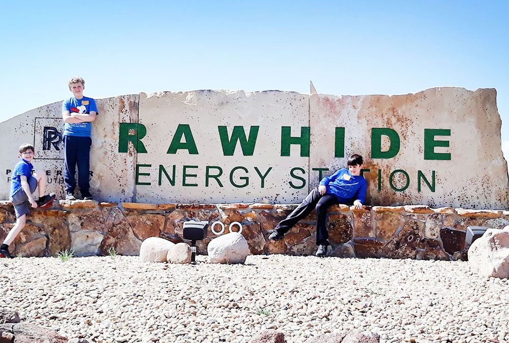charter school students at rawhide energy station in fort collins colorado