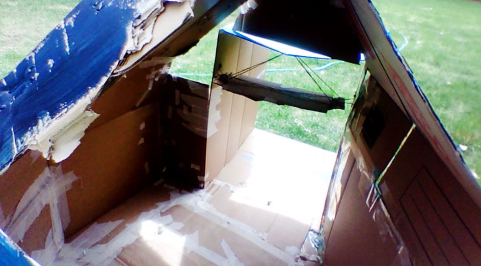 This engineering Compass student took the fort-building challenge.