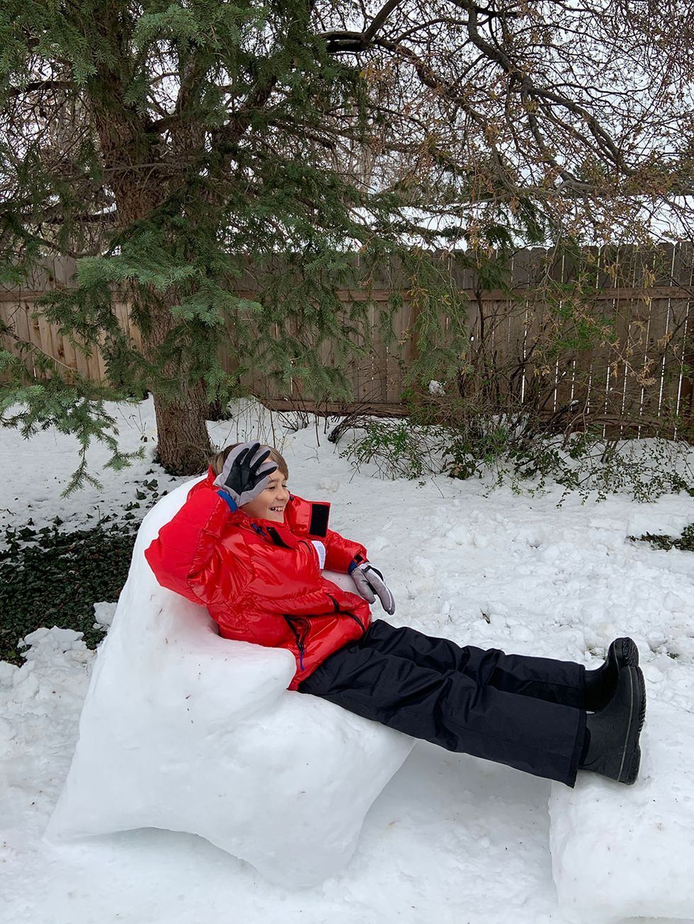 When it snows—in April!