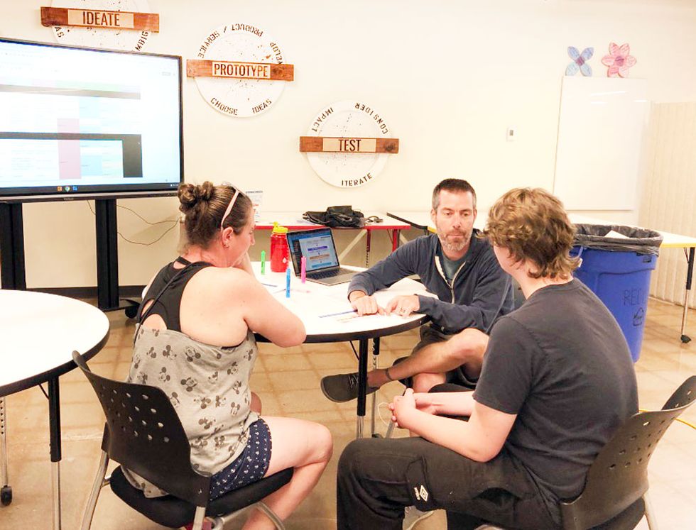 Jason worked with upperclassmen to get their schedules arranged. Foundry and our new schedule are going to add lots of options for students!