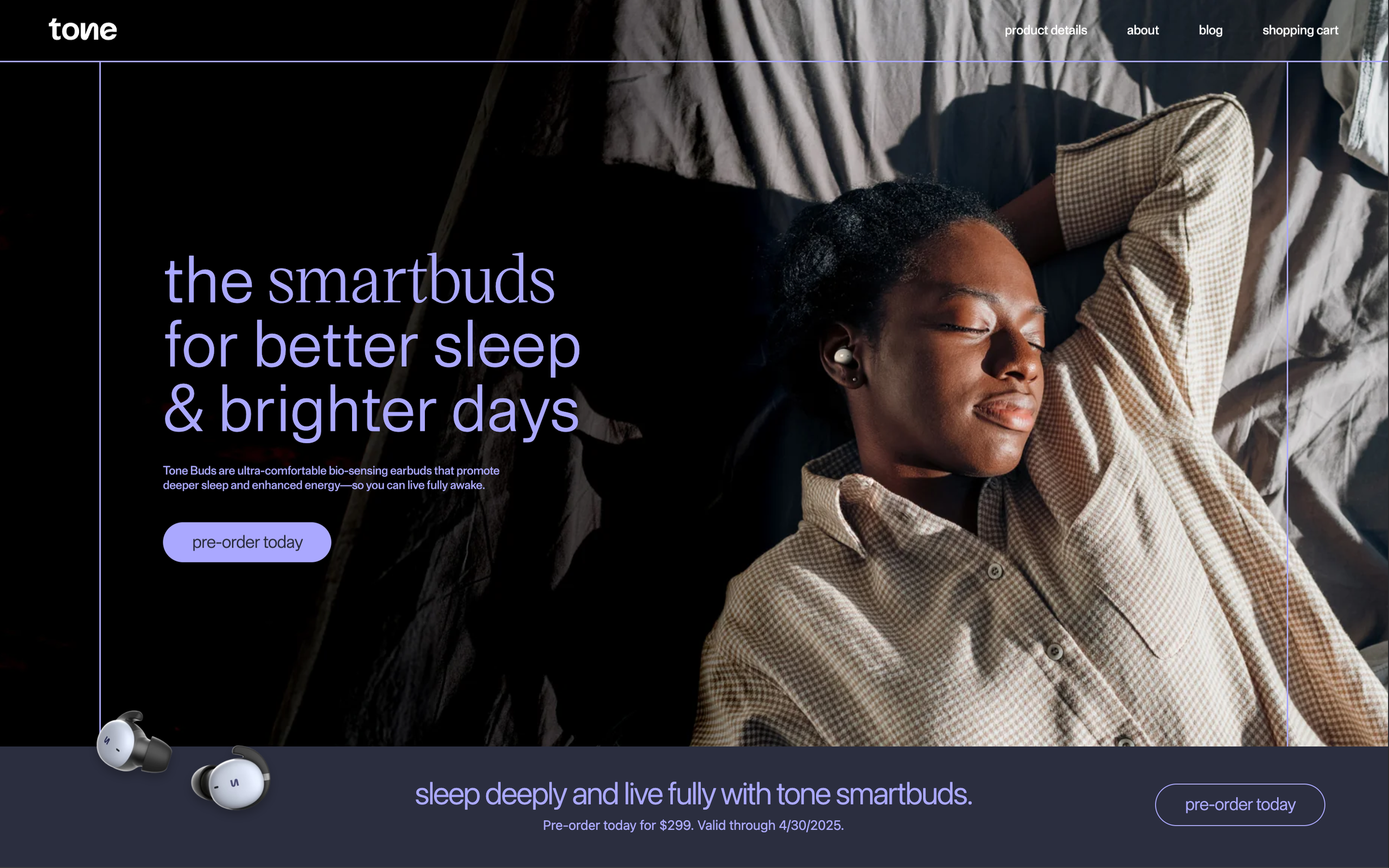 Image of Tone website