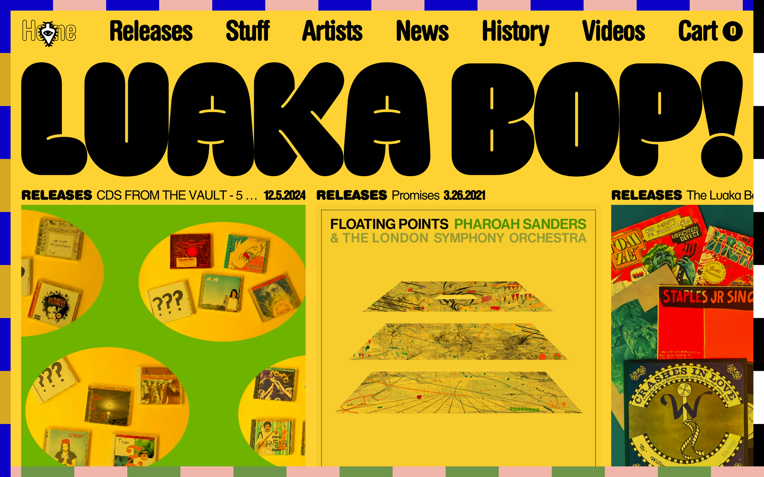 Image of Luaka Bop website