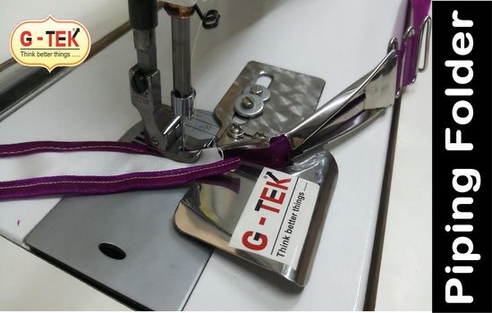 Piping Folder For Industrial Lockstitch Sewing Machine
