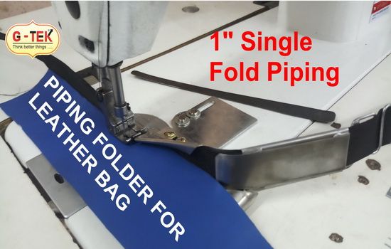 Leather Bag Piping Folder U Fold