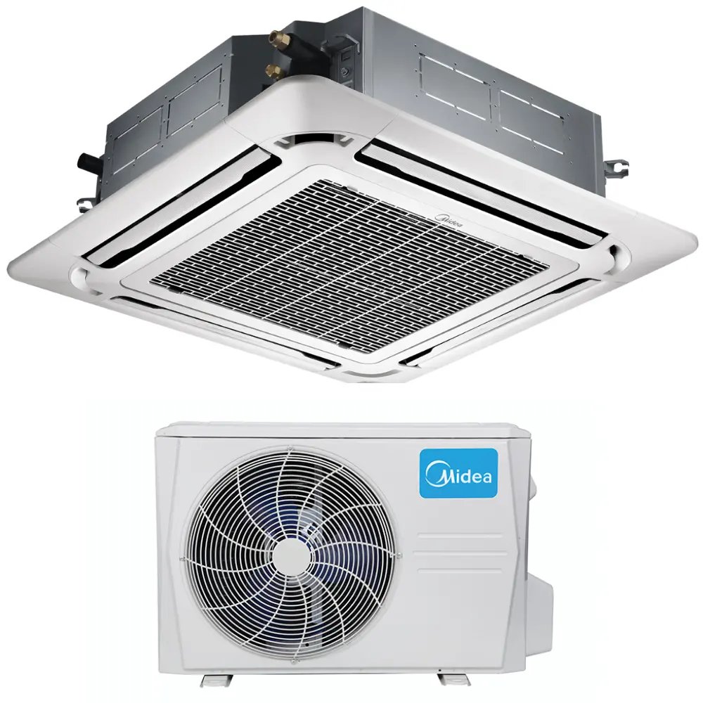 Climatiseur cassette INVERTER Midea chaud et froid - Climatiseur Maroc, installation professionnelle Casablanca, vente climatisation