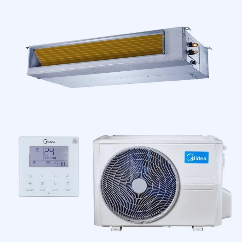 Climatiseur gainable INVERTER Midea chaud et froid - Climatiseur Maroc, installation professionnelle Casablanca, vente climatisation