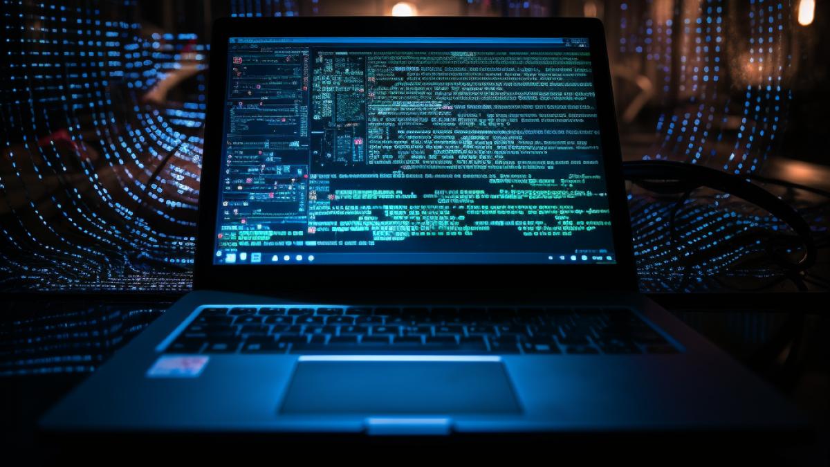 A picture of a computer with code on it mean to show what source control is.