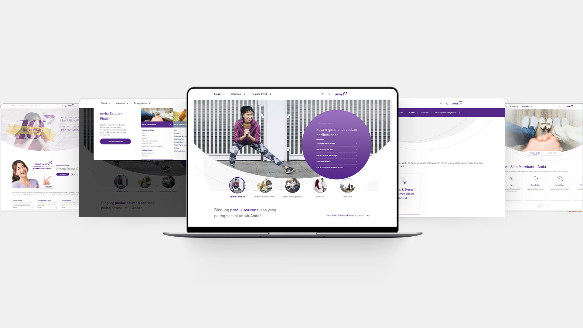 Avrist Insurance — Digital / Web work sample 1