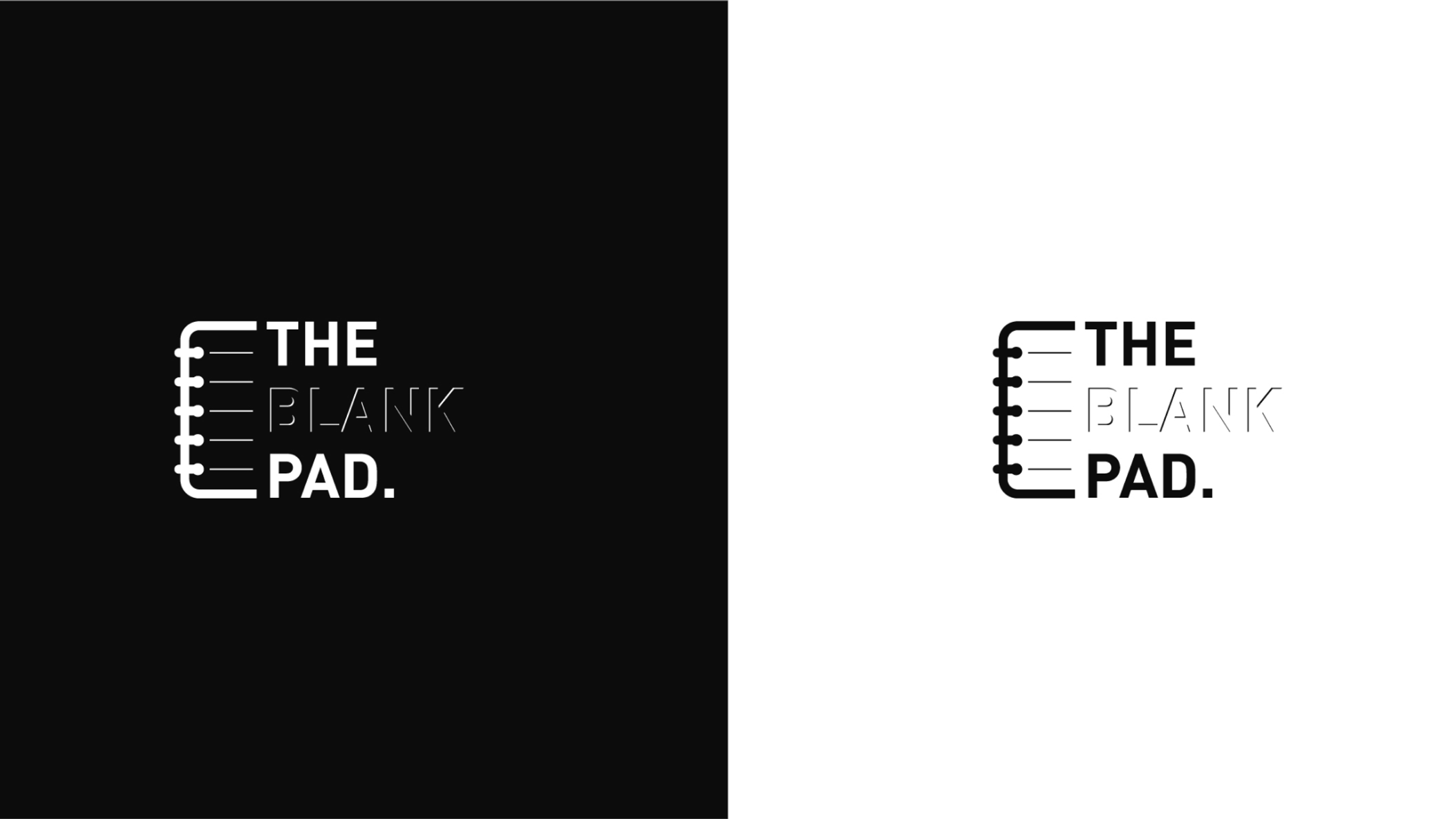 The Blank Pad — Brand Identity work sample 2