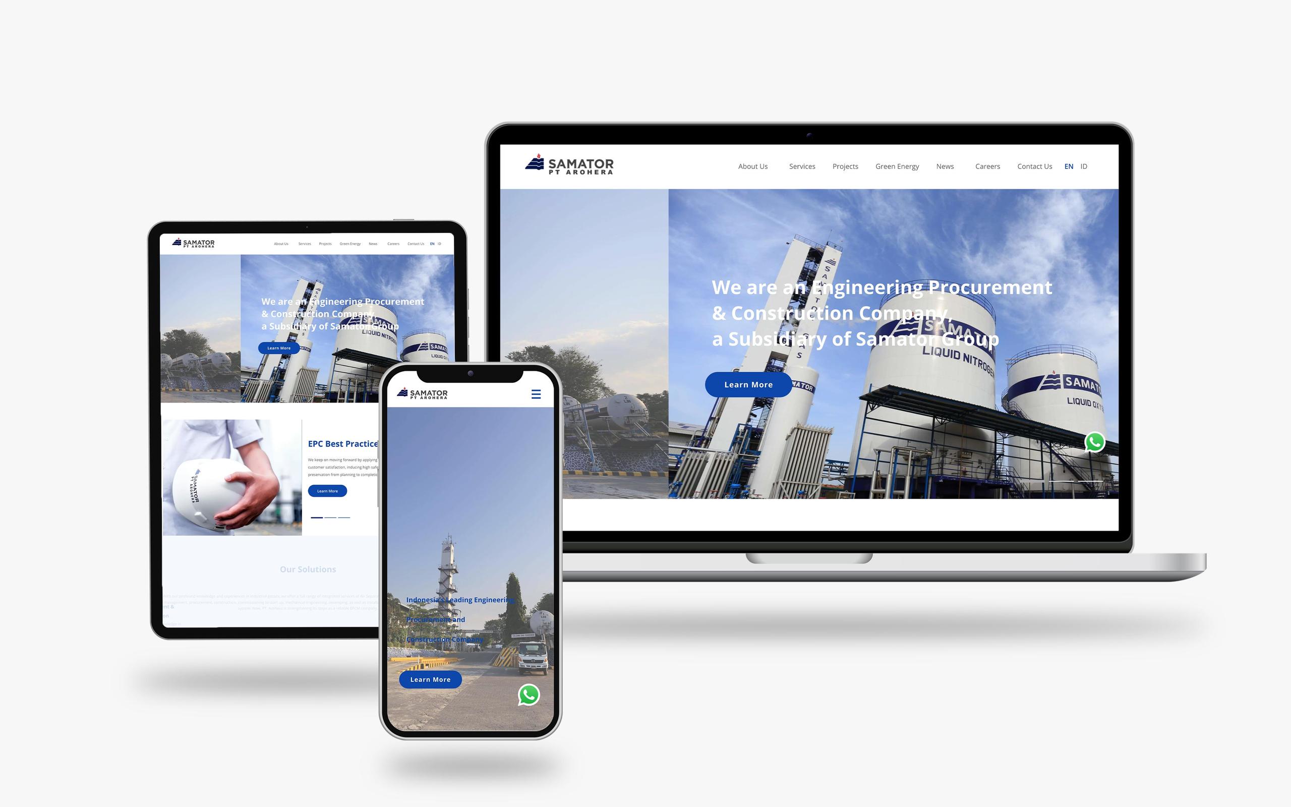 Samator — Website Design & Development work sample 1