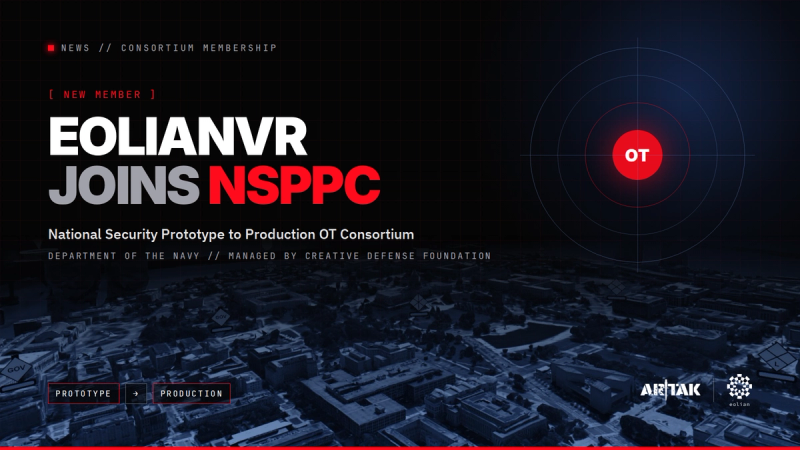 Eolian Accepted into National Security Prototype to Production OT Consortium (NSPPC)