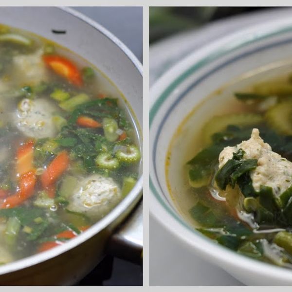 Health in a Bowl - Chicken Meatball and Vegetable Soup gallery photo 1