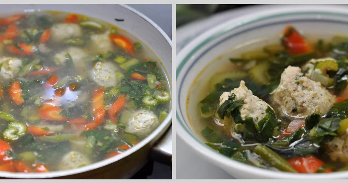 Health in a Bowl - Chicken Meatball and Vegetable Soup