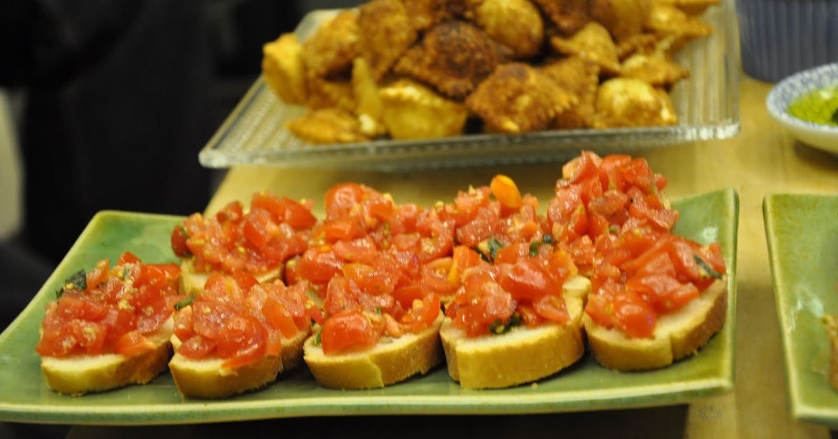 Tomato basil bruschetta