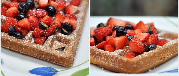 Healthy Whole Wheat Waffles