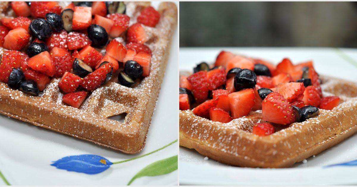 Healthy Whole Wheat Waffles