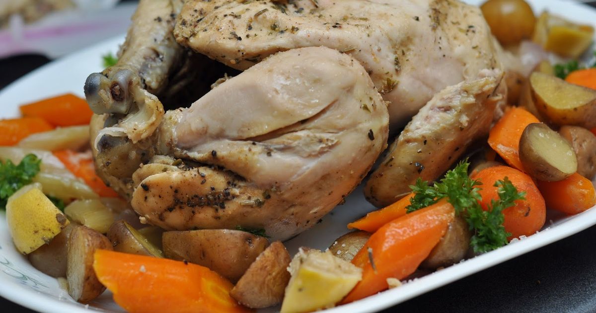 Slow Cooker Roast Chicken