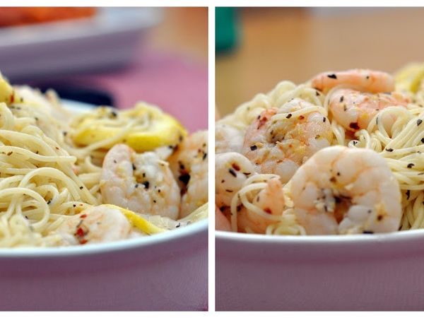 Light Lemony Shrimp Pasta