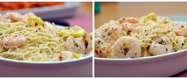 Light Lemony Shrimp Pasta