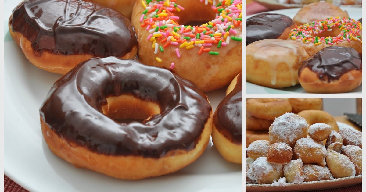 glazed donut, filled donuts