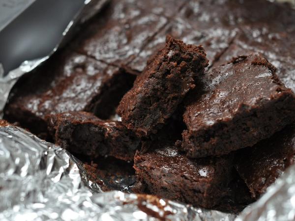 Gooey Triple Chocolate Brownies