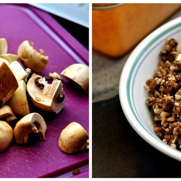 Mediterranean Style Mushroom Spinach Whole Wheat Pasta gallery photo 4