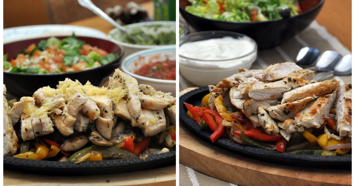 Mexican At Home - Chicken (Mushroom Cheddar) Fajitas