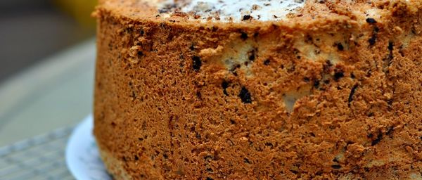 Black and White Angel Food Cake