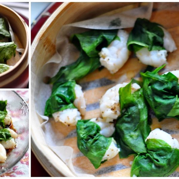 Dim Sum @ Home ........ Prawn Spinach Rolls gallery photo 2