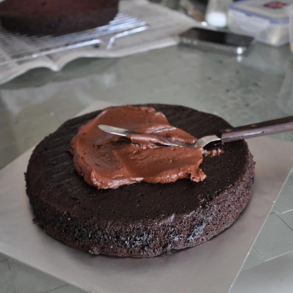 A Taste for Giving ...... Eggless Chocolate Cake with Chocolate Frosting gallery photo 5