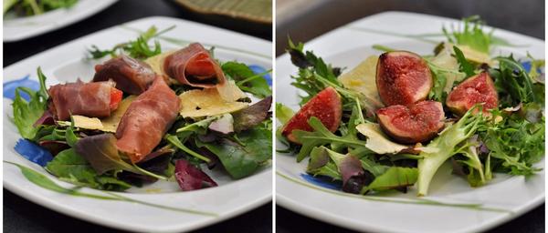 Roasted Figs Salad with (or without) Parma Ham