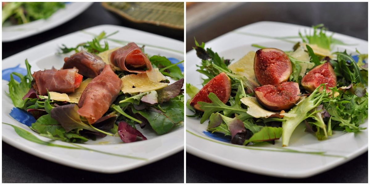 Click to view full image Roasted Figs Salad with (or without) Parma Ham