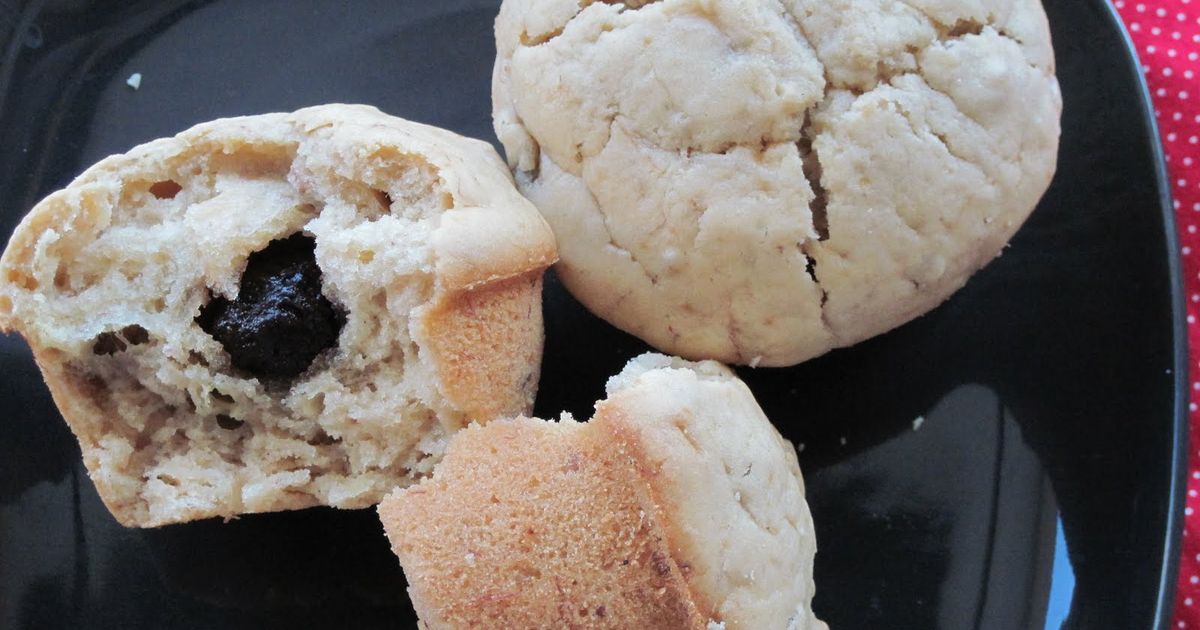 filled muffins, Banana Nutella Muffins, Nutella filled muffins