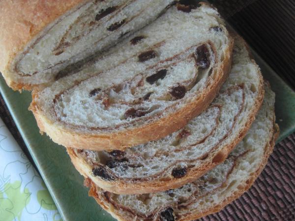 Cinnamon Raisin Swirl Bread