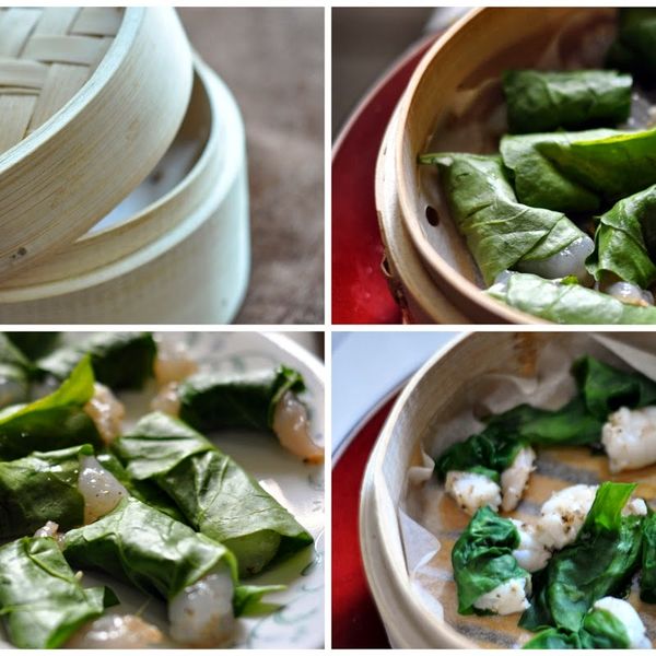 Dim Sum @ Home ........ Prawn Spinach Rolls gallery photo 9
