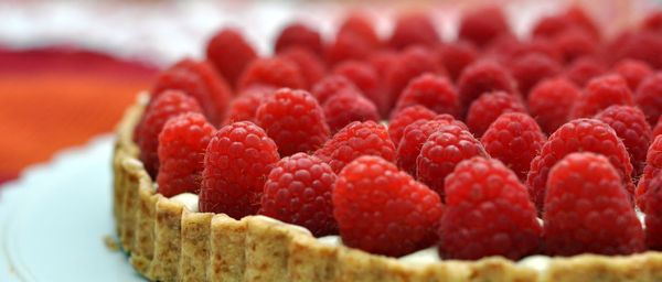 Raspberry White Chocolate Tart