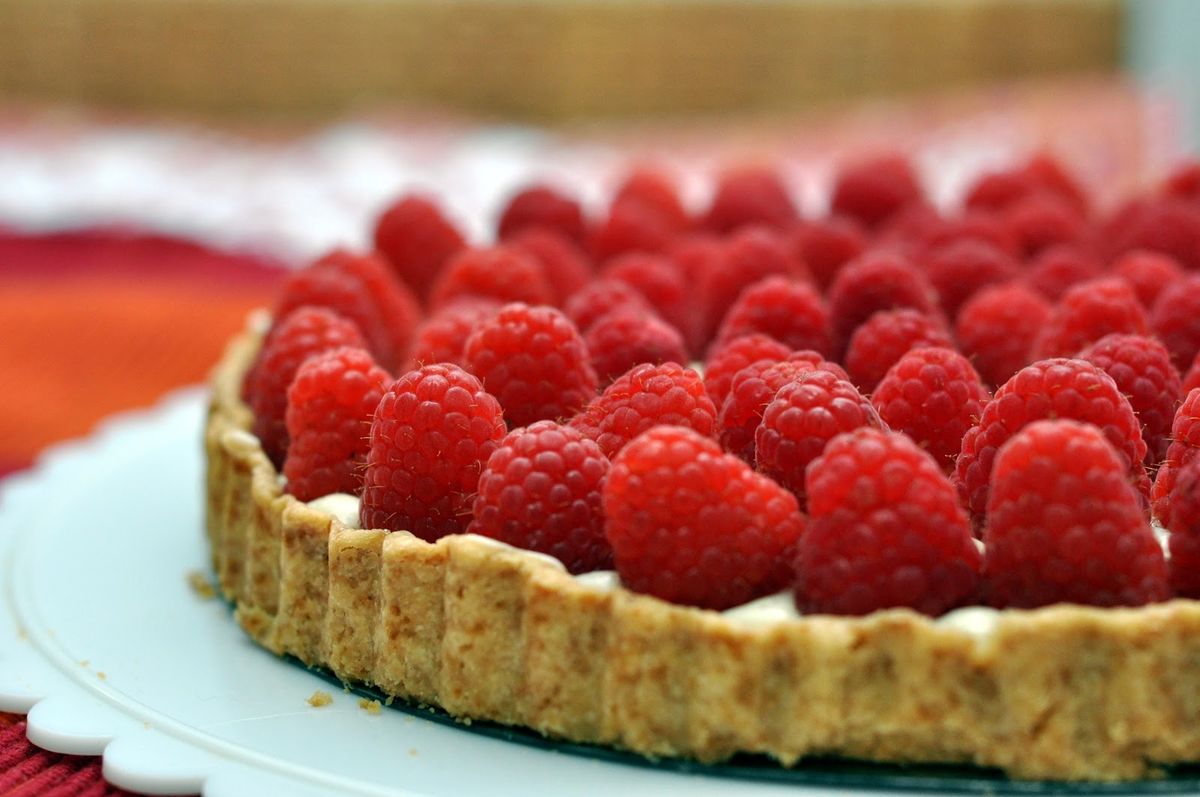 Click to view full image Raspberry White Chocolate Tart