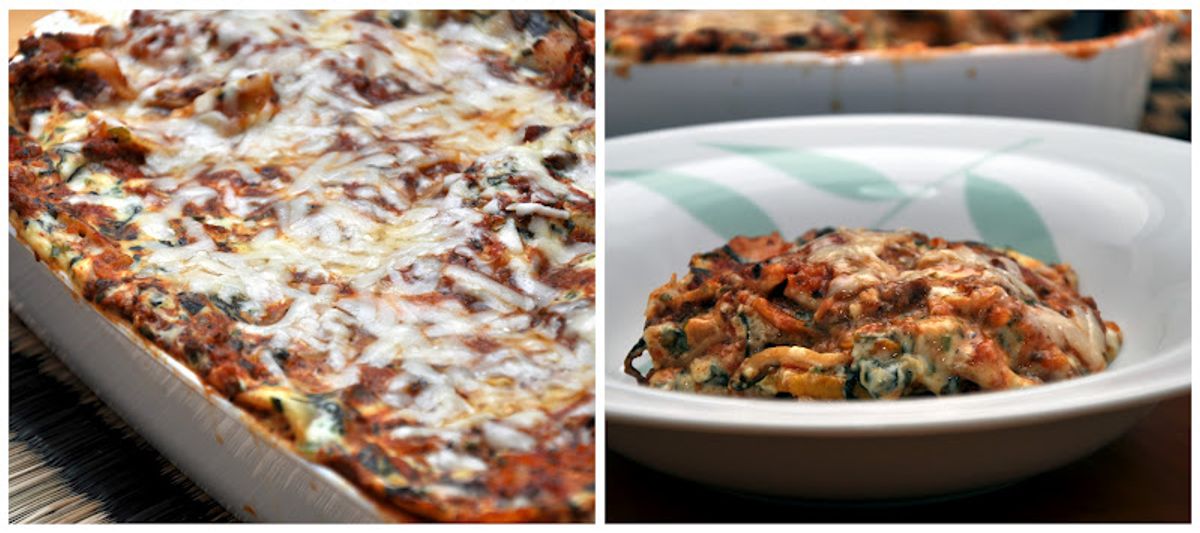 Click to view full image vegetarian lasagna, flavorful lasagna, weeknight comfort food, dinner