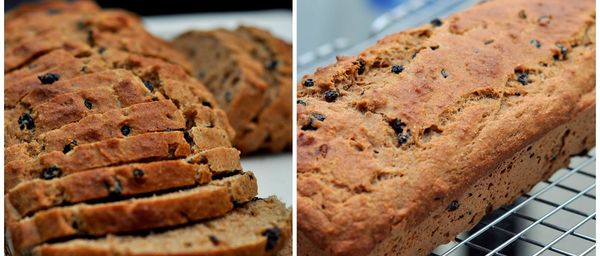 Whole Wheat Blueberry Banana Bread