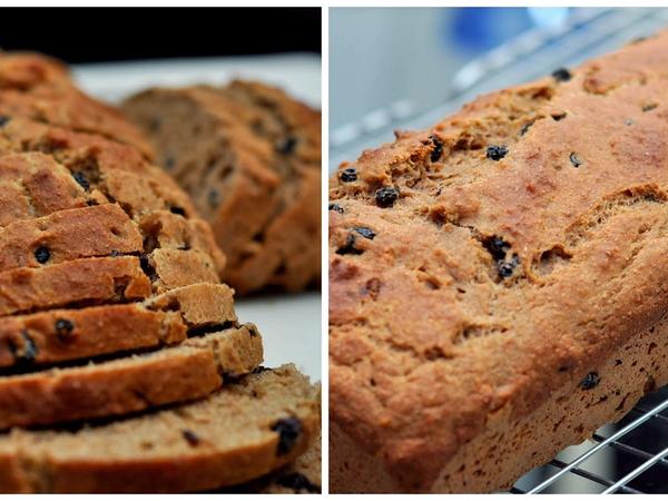 Whole Wheat Blueberry Banana Bread