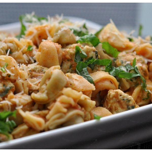 Tortellini with Chicken & Buffalo Mozzarella Meatballs  gallery photo 1