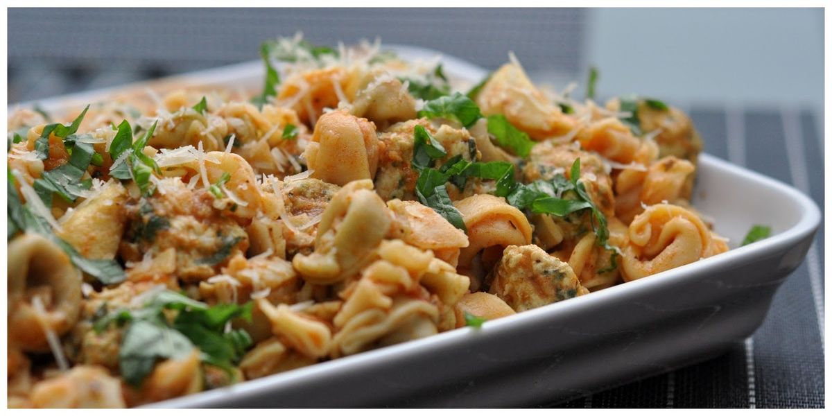 Click to view full image Tortellini with Chicken & Buffalo Mozzarella Meatballs