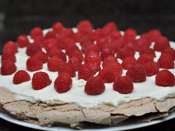 Chocolate Raspberry Pavlova