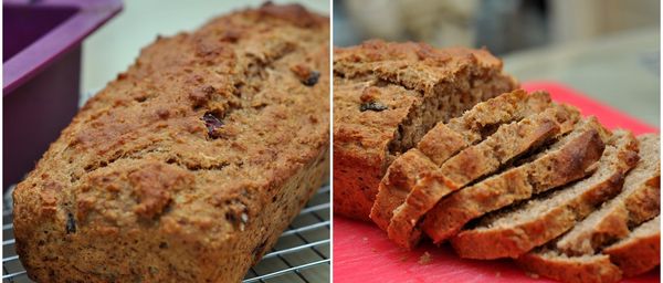 Whole Wheat Bread with Apples, Figs and Oats